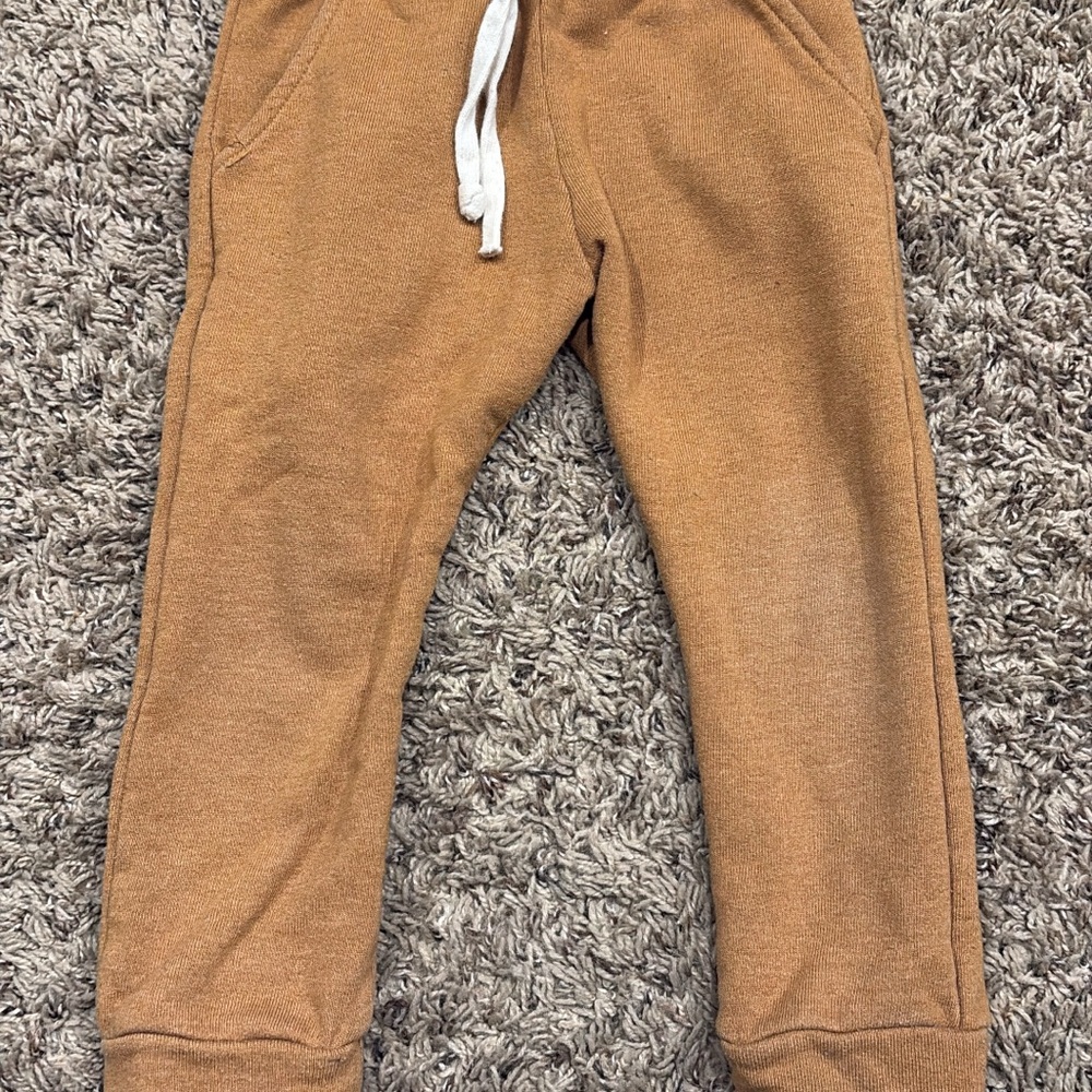 Kids Tan Jogger Pants